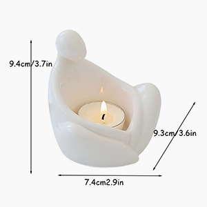 Ceramic Ghost Candle Holder