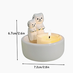 Ceramic Ghost Candle Holder