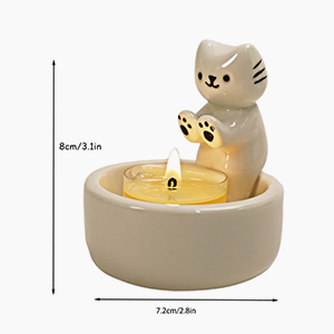 Ceramic Ghost Candle Holder