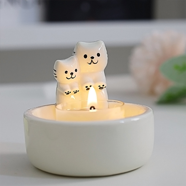 Ceramic Ghost Candle Holder