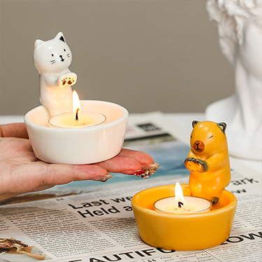 Cute Cat Candle Holder