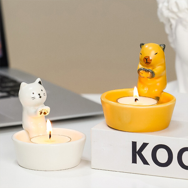 Cute Cat Candle Holder