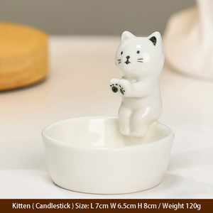 Cute Cat Candle Holder