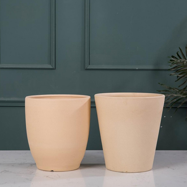 Extra Large Unglazed Plain Fired Ceramic Flower Pot