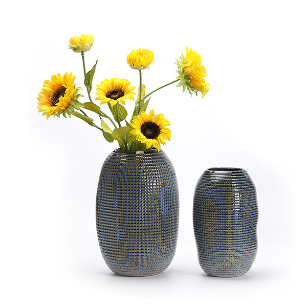 Luxury Embossed Vintage Ceramic Vase