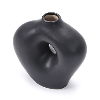 Scandinavian Round Hollow Ceramic Vase