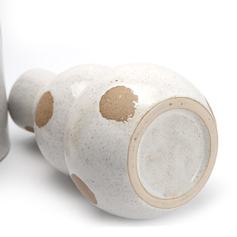 White Ceramic Boho Vase