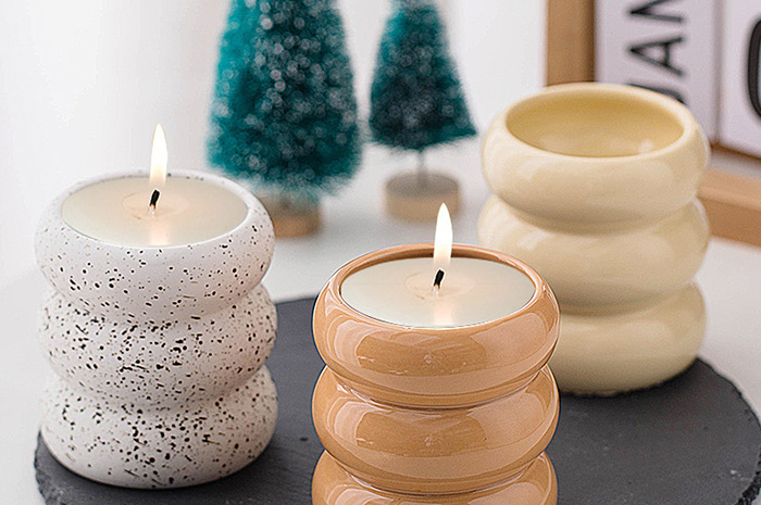 Donut Ceramic Aroma Candle Mug