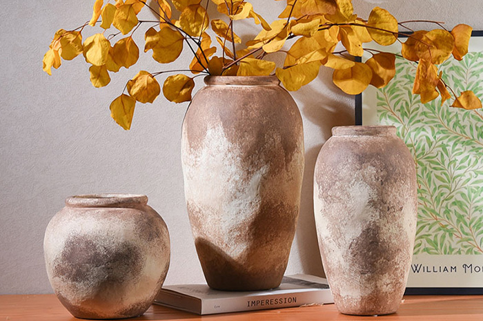 Luxury Vintage Rustic Textured Pottery