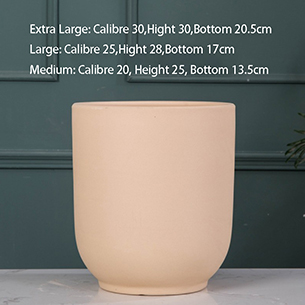 Extra Large Unglazed Plain Fired Ceramic Flower Pot