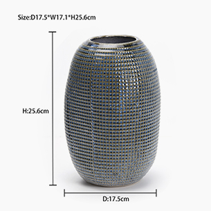 Luxury Embossed Vintage Ceramic Vase