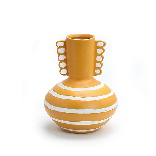 Antique Ceramic Colourful Vase