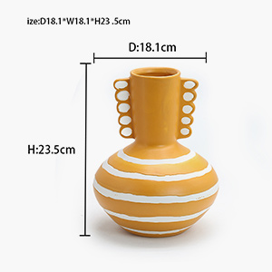 Antique Ceramic Colourful Vase