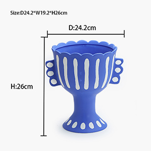 Antique Ceramic Colourful Vase