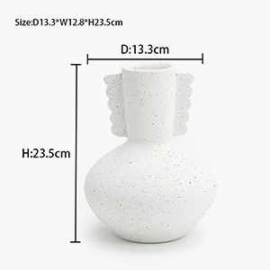 Black and White Antique Ceramic Vase