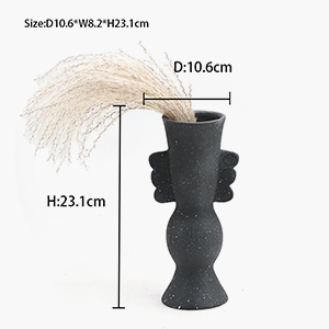 Black and White Antique Ceramic Vase